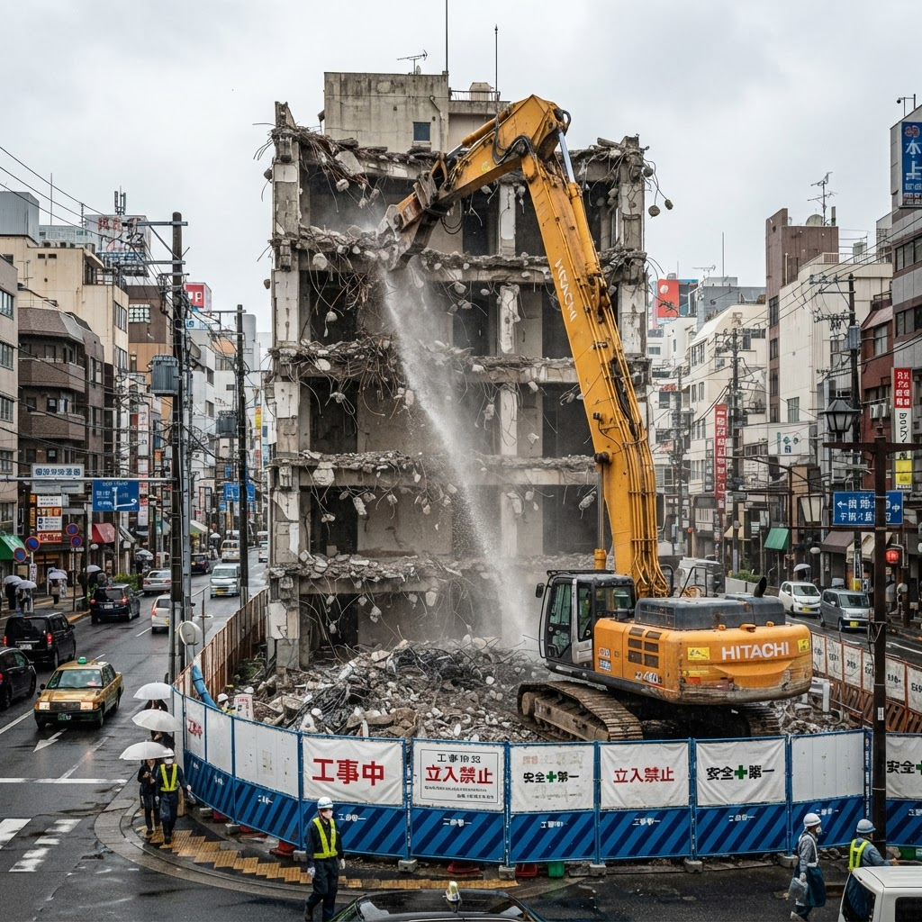 ビル・店舗解体の施工風景